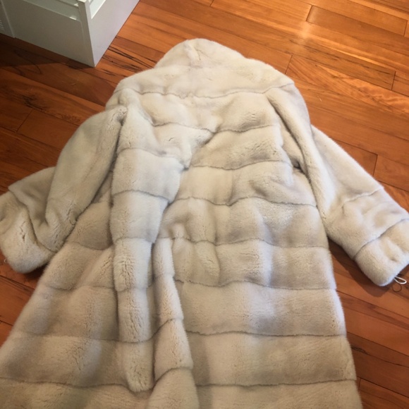 Mob-wives chic  Blush Pale Pin Genuine Mink - Picture 4 of 4